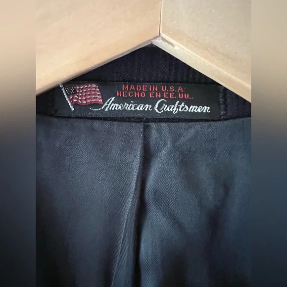 Stafford Navy Pinstripe Suit 41 regular - Picture 4 of 7